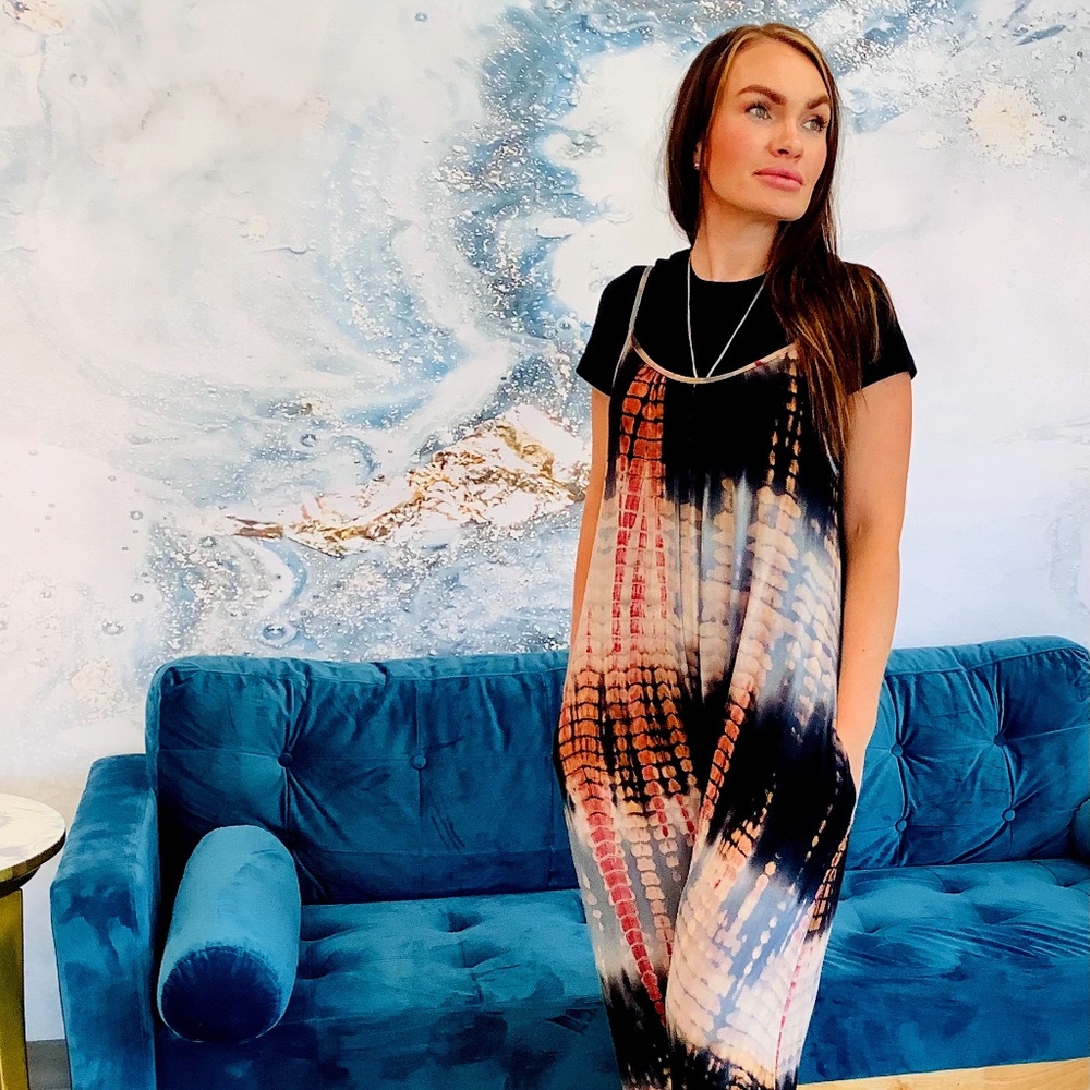 🖤 Awesomely Soft Tie Dye Harem Romper